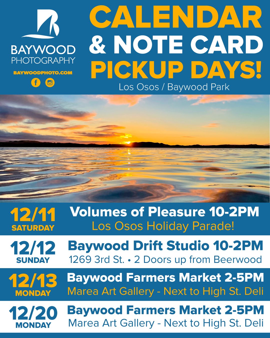 Baywood / Morro Bay Calendars & Note Cards Pickup Days My805Tix
